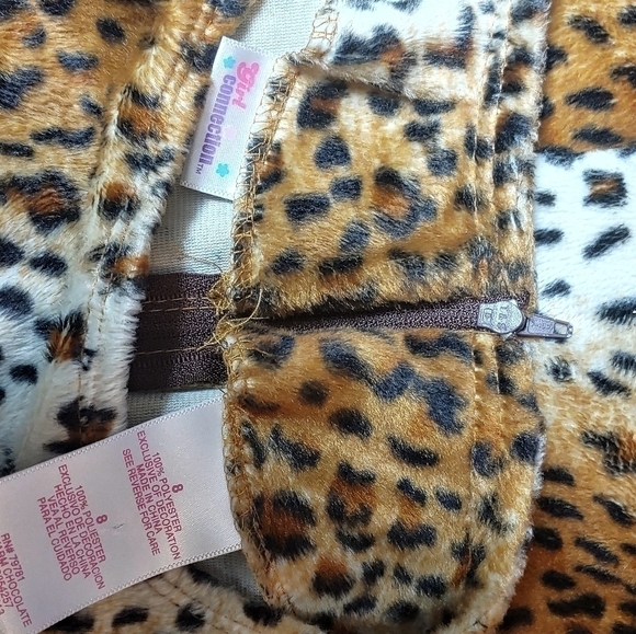 Girl Connection Leopard Print Girls Dress - Picture 5 of 5